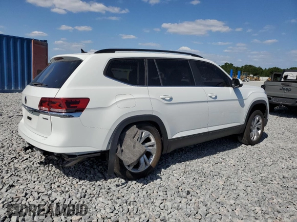 2023 Volkswagen Atlas SE with VIN 1V2HR2CA6PC531607, listed as a Copart auction lot 54721435 with 21,132 mi miles and Salvage title. Bid and sale history available at DreamBid. Image 3.