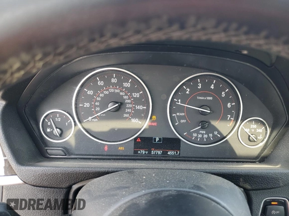 2015 BMW 4 Series 428i with VIN WBA4A9C59FGL87249, listed as a Copart auction lot 52182775 with 57,797 mi miles and Salvage title. Bid and sale history available at DreamBid. Image 9.
