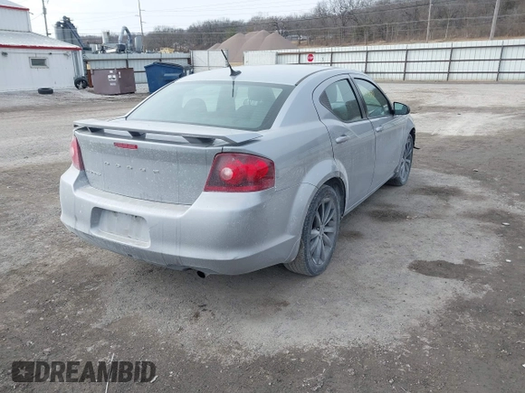 2014 Dodge Avenger SE with VIN 1C3CDZABXEN155014, listed as a IAAI auction lot 41554588 with 154,145 mi miles and . Bid and sale history available at DreamBid. Image 4.