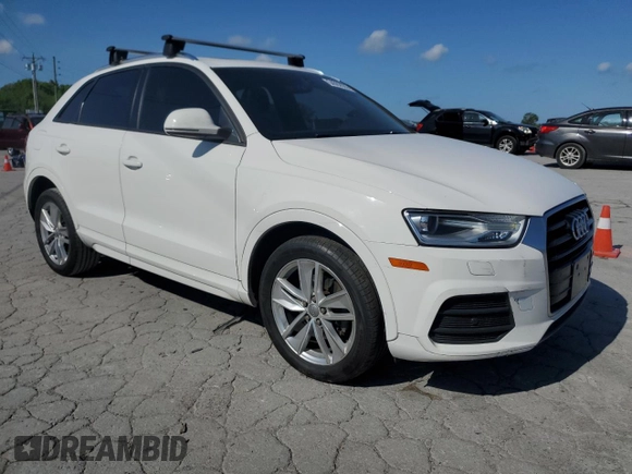 2017 Audi Q3 Premium with VIN WA1BCCFS0HR010488, listed as a Copart auction lot 54062635 with 138,527 mi miles and Clean Title. Bid and sale history available at carsss.com. Image 4.