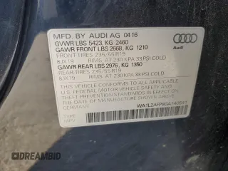2016 Audi Q5 Premium Plus with VIN WA1L2AFP8GA140541, listed as a Copart auction lot 54540545 with 110,910 mi miles and Clean Title. Bid and sale history available at carsss.com. Image 13.
