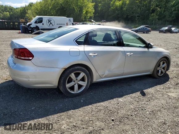 2013 Volkswagen Passat SE with VIN 1VWBP7A37DC096460, listed as a Copart auction lot 66042045 with 263,888 mi miles and Clean title. Bid and sale history available at DreamBid. Image 3.