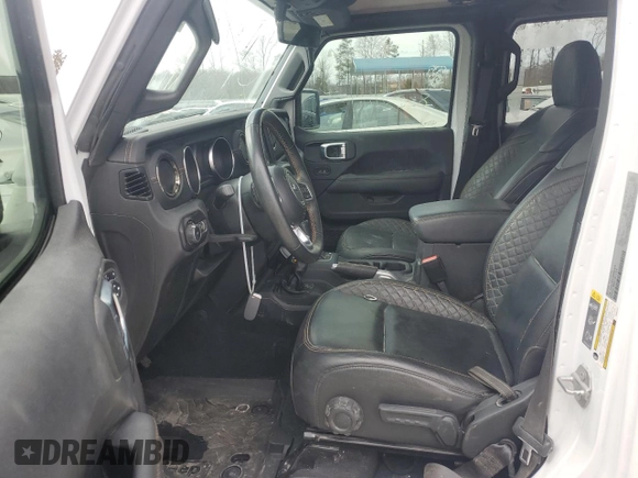 2021 Jeep Wrangler Unlimited Sahara Altitude z VIN 1C4HJXEN7MW651514, wystawiony jako Copart lot #48438715 z przebiegiem 37 289 mil mil oraz Szkoda całkowita • Salvage title. Historia ofert i sprzedaży dostępna na DreamBid. Obrazek 7.