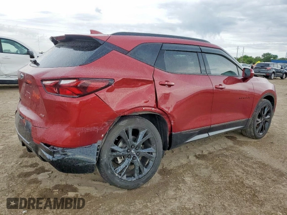 2020 Chevrolet Blazer RS with VIN 3GNKBERS8LS541337, listed as a Copart auction lot 62232975 with 35,919 mi miles and Salvage title. Bid and sale history available at DreamBid. Image 3.