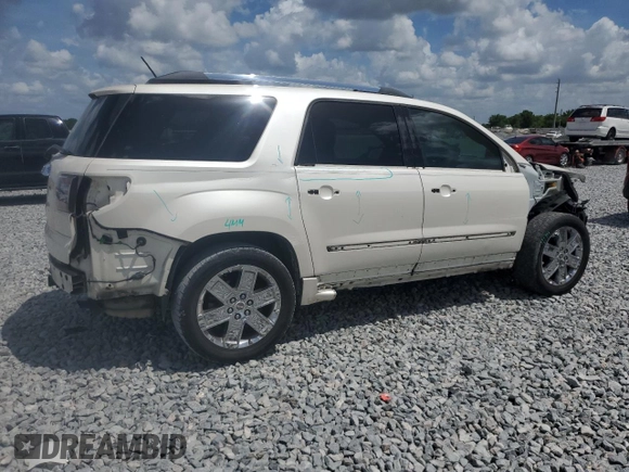 2013 GMC Acadia Denali z VIN 1GKKRTKD8DJ239901, wystawiony jako Copart lot #51681815 z przebiegiem 87 373 mil mil oraz Szkoda całkowita • Salvage title. Historia ofert i sprzedaży dostępna na DreamBid. Obrazek 3.