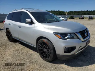 2019 Nissan Pathfinder S with VIN 5N1DR2MN0KC650274, listed as a Copart auction lot 54166005 with 96,956 mi miles and Salvage Title. Bid and sale history available at DreamBid. Image 4.