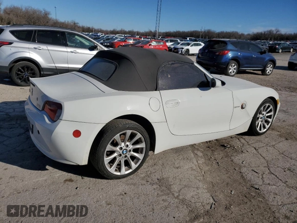 2006 BMW Z4 3.0si with VIN 4USBU53536LX01280, listed as a Copart auction lot 41699875 with 136,166 mi miles and Clean title. Bid and sale history available at DreamBid. Image 3.