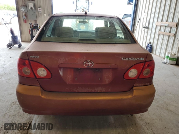 2006 Toyota Corolla CE with VIN 1NXBR32E76Z747004, listed as a Copart auction lot 54345315 with 193,739 mi miles and Clean Title. Bid and sale history available at DreamBid. Image 6.