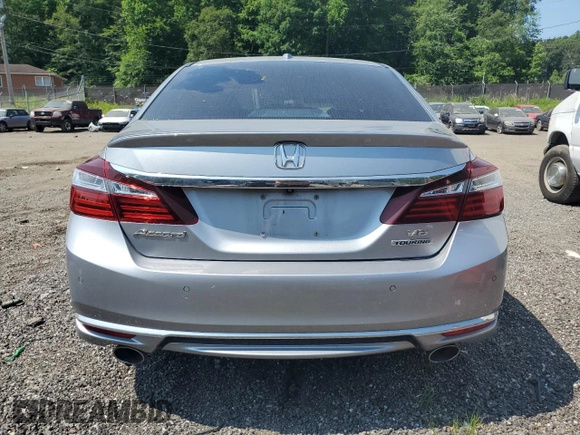 2017 Honda Accord Touring with VIN 1HGCR3F93HA007123, listed as a Copart auction lot 59334215 with Not provided miles and Salvage title. Bid and sale history available at DreamBid. Image 6.