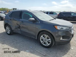 2019 Ford Edge SEL with VIN 2FMPK4J90KBB11769, listed as a Copart auction lot 53610965 with 129,524 mi miles and Salvage Title. Bid and sale history available at carsss.com. Image 4.