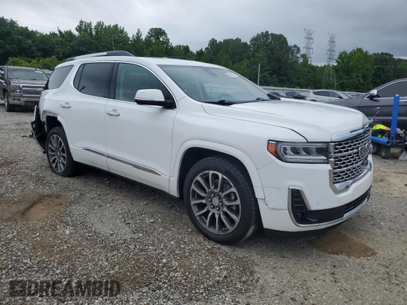 2021 GMC Acadia Denali with VIN 1GKKNPLSXMZ106090, listed as a Copart auction lot 58580425 with 155,111 mi miles and Salvage title. Bid and sale history available at DreamBid. Image 4.