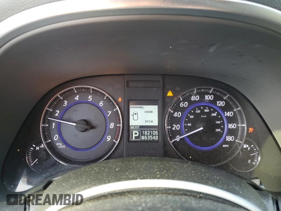 2013 Infiniti FX with VIN JN8CS1MU7DM142343, listed as a Copart auction lot 49044635 with 182,106 mi miles and Salvage Title. Bid and sale history available at carsss.com. Image 9.