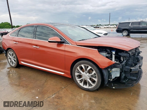 2015 Hyundai Sonata Sport z VIN 5NPE34AB8FH202424, wystawiony jako Copart lot #54832895 z przebiegiem 99 472 mil mil oraz Szkoda całkowita • Salvage title. Historia ofert i sprzedaży dostępna na DreamBid. Obrazek 4.