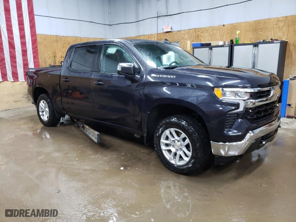 2022 Chevrolet Silverado 1500 LT with VIN 1GCPDKEK6NZ619259, listed as a Copart auction lot 47956135 with 16,790 mi miles and Non Repairable. Bid and sale history available at carsss.com. Image 4.