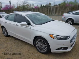 2013 Ford Fusion Titanium Hybrid with VIN 3FA6P0RU5DR357469, listed as a IAAI auction lot 41969315 with 215,732 mi miles. Bid and sale history available at carsss.com. Image 1.
