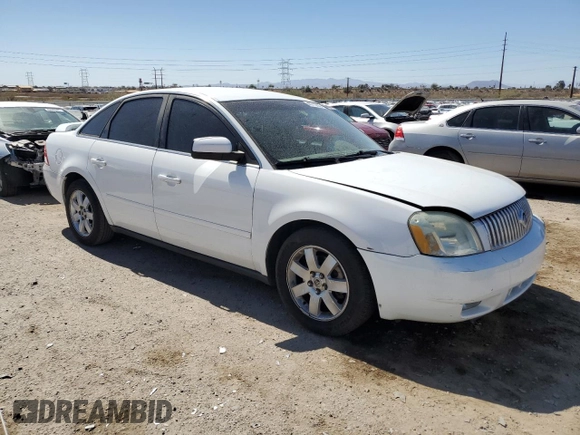 2005 Mercury Montego Luxury z VIN 1MEFM40155G626347, wystawiony jako Copart lot #46715235 z przebiegiem 213 883 mil mil oraz Szkoda całkowita • Salvage title. Historia ofert i sprzedaży dostępna na DreamBid. Obrazek 4.
