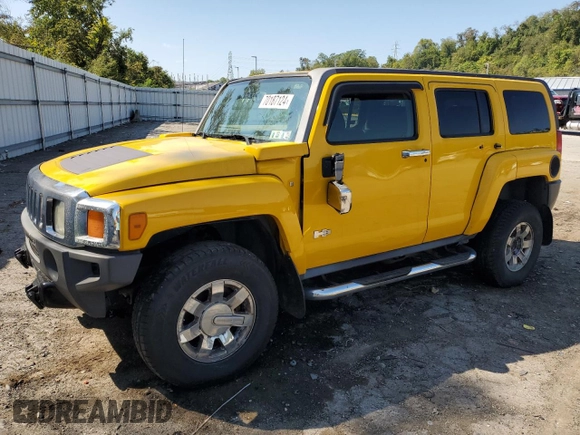 2007 Hummer H3 SUV with VIN 5GTDN13E178121818, listed as a Copart auction lot 73537054 with 212,037 mi miles and Clean Title. Bid and sale history available at carsss.com. Image 1.