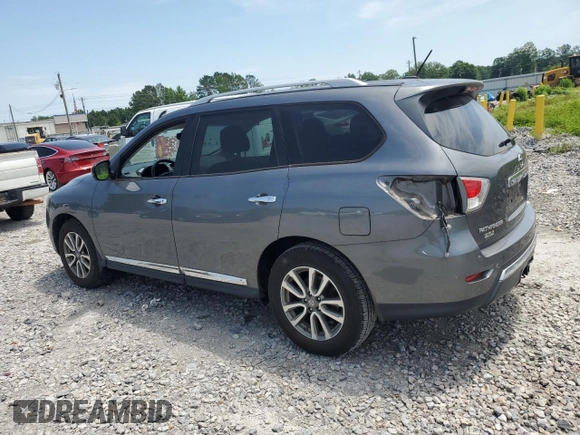 2016 Nissan Pathfinder Platinum with VIN 5N1AR2MN1GC664369, listed as a Copart auction lot 57690535 with 103,916 mi miles and Salvage title. Bid and sale history available at DreamBid. Image 2.