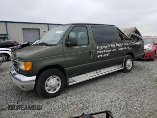 2003 Ford Econoline Passenger XL with VIN 1FBSS31LX3HA79684, listed as a Copart auction lot 44044715 with 97,616 mi miles and Salvage Title. Bid and sale history available at carsss.com. Image 1.