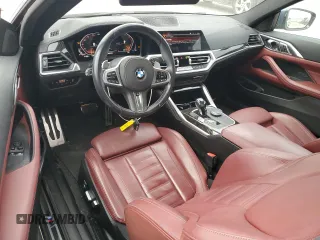 2021 BMW 4 Series 430i xDrive with VIN WBA73AP04MCG59981, listed as a Copart auction lot 46135765 with 37,966 mi miles and Salvage Title. Bid and sale history available at carsss.com. Image 8.