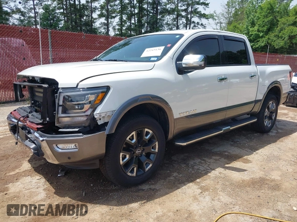 2024 Nissan Titan Pro-4X with VIN 1N6AA1ED7RN101486, listed as a IAAI auction lot 42243136 with 39,223 mi miles and . Bid and sale history available at DreamBid. Image 19.