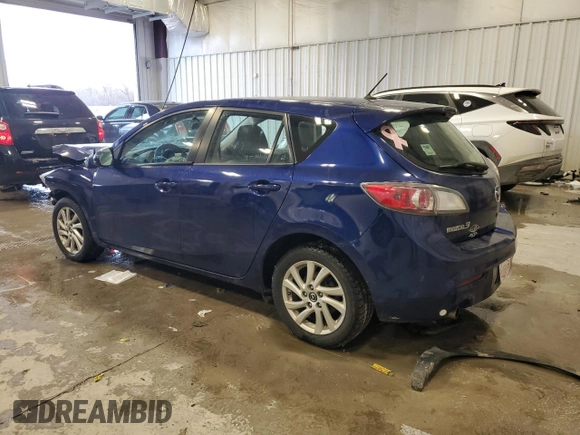 2013 Mazda 3 i Touring with VIN JM1BL1LP5D1770418, listed as a Copart auction lot 47085325 with 107,903 mi miles and Non Repairable. Bid and sale history available at carsss.com. Image 2.