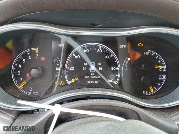 2017 Jeep Grand Cherokee Overland with VIN 1C4RJECG3HC723653, listed as a Copart auction lot 47365725 with 63,827 mi miles and Salvage Title. Bid and sale history available at carsss.com. Image 9.