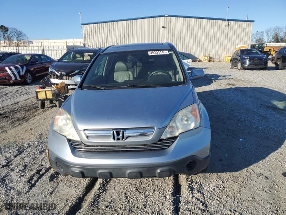 2009 Honda CR-V EX-L with VIN 5J6RE38739L029171, listed as a Copart auction lot 49231145 with 109,534 mi miles and Salvage Title. Bid and sale history available at carsss.com. Image 5.