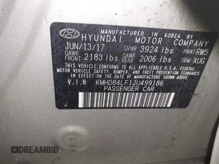 2018 Hyundai Elantra SEL z VIN KMHD84LF1JU499186, wystawiony jako IAAI lot #41950942 z przebiegiem 28 198 mil mil oraz . Historia ofert i sprzedaży dostępna na DreamBid. Obrazek 9.