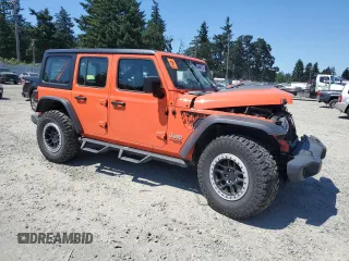 2018 Jeep Wrangler Unlimited Sport с VIN 1C4HJXDG8JW183775, выставлен на аукционе Copart как лот 64964175 с пробегом Не указан миль и Списание • Salvage title. История ставок и продаж доступна на DreamBid. Изображение 4.