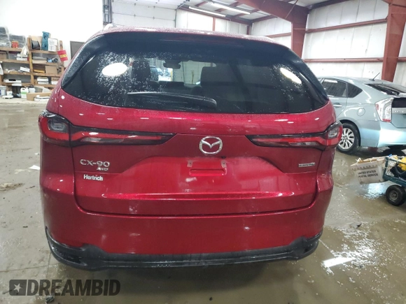 2025 Mazda CX-90 Preferred with VIN JM3KKBHD6S1204067, listed as a Copart auction lot 44991865 with 5,104 mi miles and Salvage title. Bid and sale history available at DreamBid. Image 6.