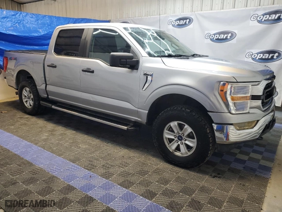 2021 Ford F-150 XL with VIN 1FTEW1EP4MFB03618, listed as a Copart auction lot 47051265 with 171,203 mi miles and Clean Title. Bid and sale history available at carsss.com. Image 4.
