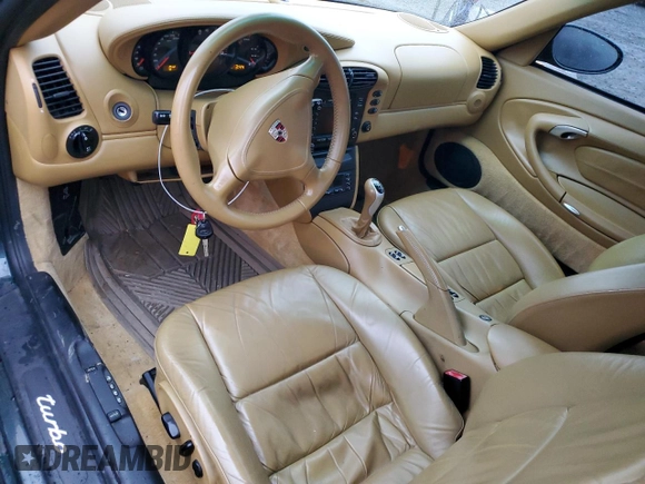 2001 Porsche 911 Carrera S with VIN WP0AB29971S687446, listed as a Copart auction lot 85160124 with 89,577 mi miles and Salvage Title. Bid and sale history available at carsss.com. Image 8.