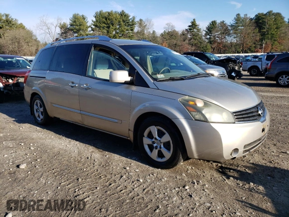 2007 Nissan Quest S with VIN 5N1BV28UX7N121141, listed as a Copart auction lot 82317104 with 147,060 mi miles and Clean Title. Bid and sale history available at carsss.com. Image 4.