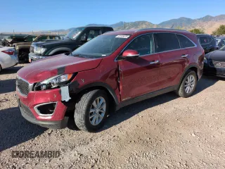 2016 Kia Sorento LX with VIN 5XYPGDA50GG180189, listed as a Copart auction lot 63105675 with 108,816 mi miles and Salvage title. Bid and sale history available at DreamBid. Image 1.