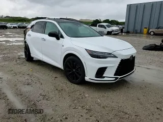 2024 Lexus RX 500h F Sport Performance z VIN 2T2BCMEA2RC019916, wystawiony jako Copart lot #62844615 z przebiegiem 9 605 mil mil oraz Szkoda całkowita • Salvage title. Historia ofert i sprzedaży dostępna na DreamBid. Obrazek 14.