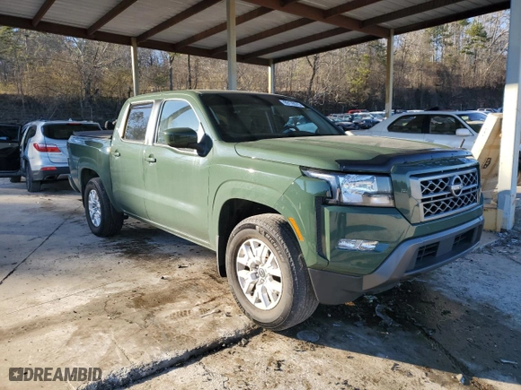 2022 Nissan Frontier PRO-X with VIN 1N6ED1EJ1NN603029, listed as a Copart auction lot 89176575 with 57,371 mi miles and Salvage Title. Bid and sale history available at carsss.com. Image 4.