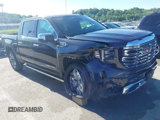 2024 GMC Sierra 1500 Denali with VIN 1GTUUGEL3RZ370028, listed as a IAAI auction lot 42273048 with 9,092 mi miles and . Bid and sale history available at DreamBid. Image 1.