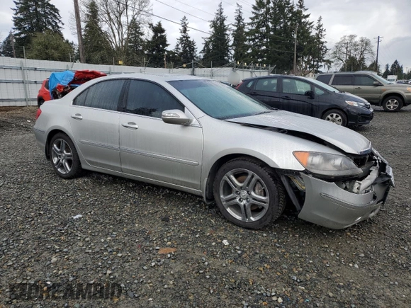 2006 Acura RL with VIN JH4KB16526C000258, listed as a Copart auction lot 50837075 with 129,833 mi miles and Salvage Title. Bid and sale history available at DreamBid. Image 4.