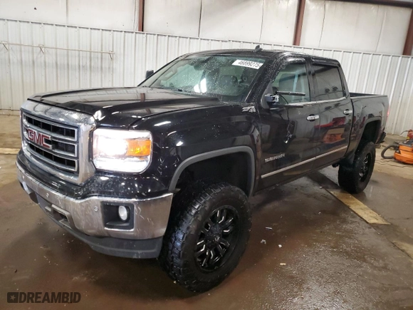 2014 GMC Sierra 1500 SLT with VIN 3GTU2VEC1EG423474, listed as a Copart auction lot 46899275 with 149,074 mi miles and Clean Title. Bid and sale history available at carsss.com. Image 1.