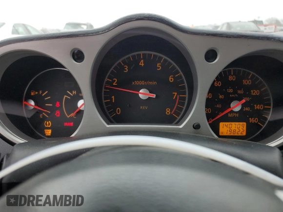 2006 Nissan 350Z Touring with VIN JN1AZ34E96M380039, listed as a Copart auction lot 43696005 with 140,709 mi miles and Clean Title. Bid and sale history available at carsss.com. Image 9.