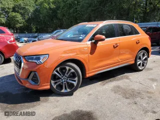 2020 Audi Q3 S line Premium Plus with VIN WA1EECF39L1119457, listed as a Copart auction lot 66748794 with 50,152 mi miles and Salvage Title. Bid and sale history available at carsss.com. Image 1.