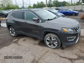 2021 Jeep Compass Limited z VIN 3C4NJDCB8MT604489, wystawiony jako Copart lot #55817885 z przebiegiem 49 357 mil mil oraz Czysty tytuł • Clean title. Historia ofert i sprzedaży dostępna na DreamBid. Obrazek 4.