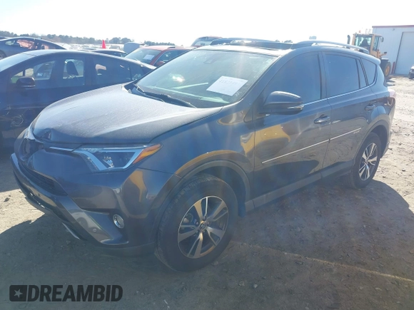 2018 Toyota RAV4 XLE with VIN JTMWFREV9JJ200629, listed as a IAAI auction lot 41821491 with 184,706 mi miles. Bid and sale history available at carsss.com. Image 2.
