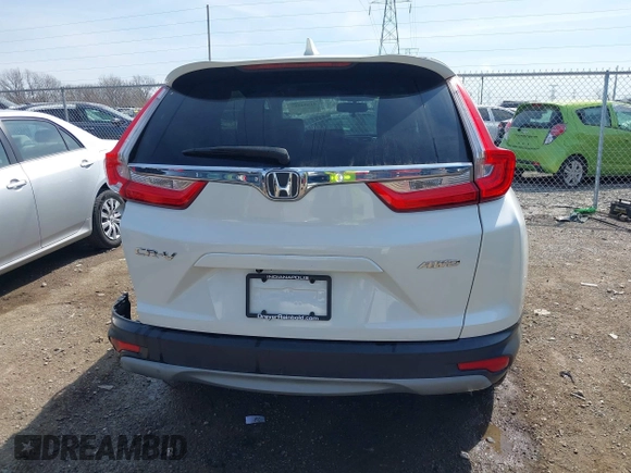 2017 Honda CR-V EX-L with VIN 5J6RW2H89HL049908, listed as a IAAI auction lot 41904797 with 89,365 mi miles and . Bid and sale history available at carsss.com. Image 16.