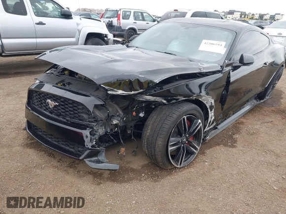 2015 Ford Mustang EcoBoost z VIN 1FA6P8TH6F5370313, wystawiony jako IAAI lot #42206594 z przebiegiem 76 769 mil mil oraz . Historia ofert i sprzedaży dostępna na DreamBid. Obrazek 6.