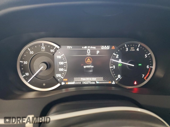 2020 Jaguar XE R-Dynamic S z VIN SAJAT4GX4LCP58076, wystawiony jako Copart lot #48547715 z przebiegiem 42 275 mil mil oraz Szkody całkowita. Historia ofert i sprzedaży dostępna na DreamBid. Obrazek 9.