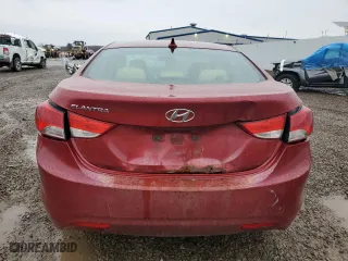 2011 Hyundai Elantra Ltd with VIN KMHDH4AE1BU146653, listed as a Copart auction lot 52102595 with 145,947 mi miles and Salvage Title. Bid and sale history available at carsss.com. Image 6.