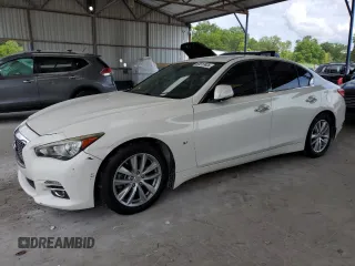 2015 Infiniti Q50 Premium z VIN JN1BV7APXFM332403, wystawiony jako Copart lot #60817425 z przebiegiem Nie podano mil oraz Czysty tytuł • Clean title. Historia ofert i sprzedaży dostępna na DreamBid. Obrazek 1.
