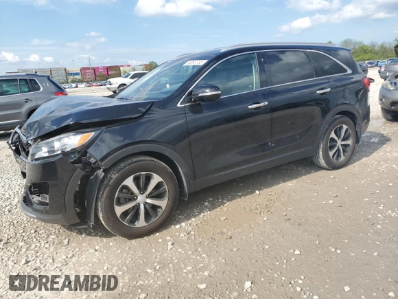 2018 Kia Sorento EX z VIN 5XYPH4A53JG359248, wystawiony jako Copart lot #56368755 z przebiegiem 49 702 mil mil oraz Szkoda całkowita • Salvage title. Historia ofert i sprzedaży dostępna na DreamBid. Obrazek 1.